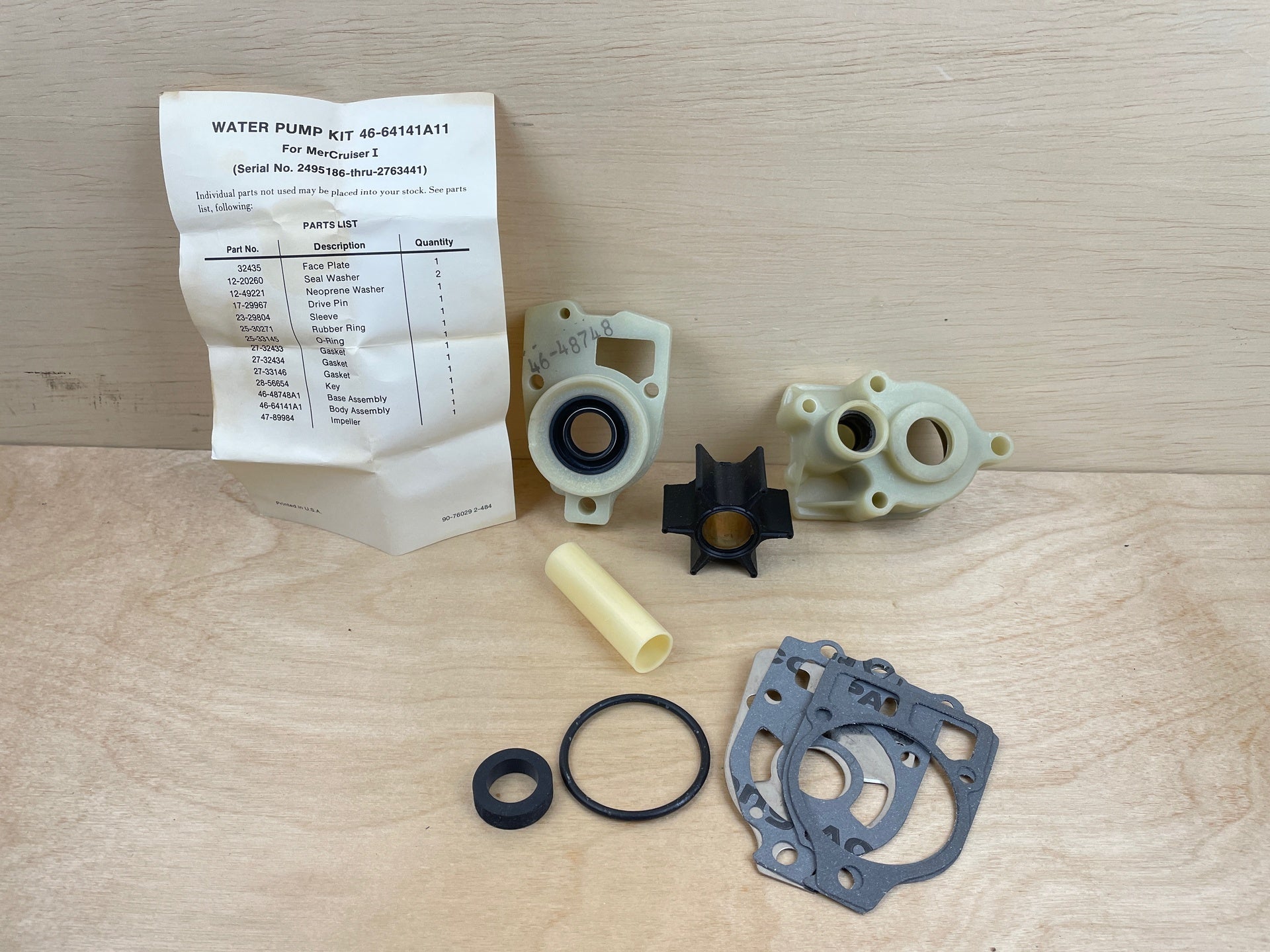 Mercury Water Pump Kit 46-64141A11 Brand New OEM