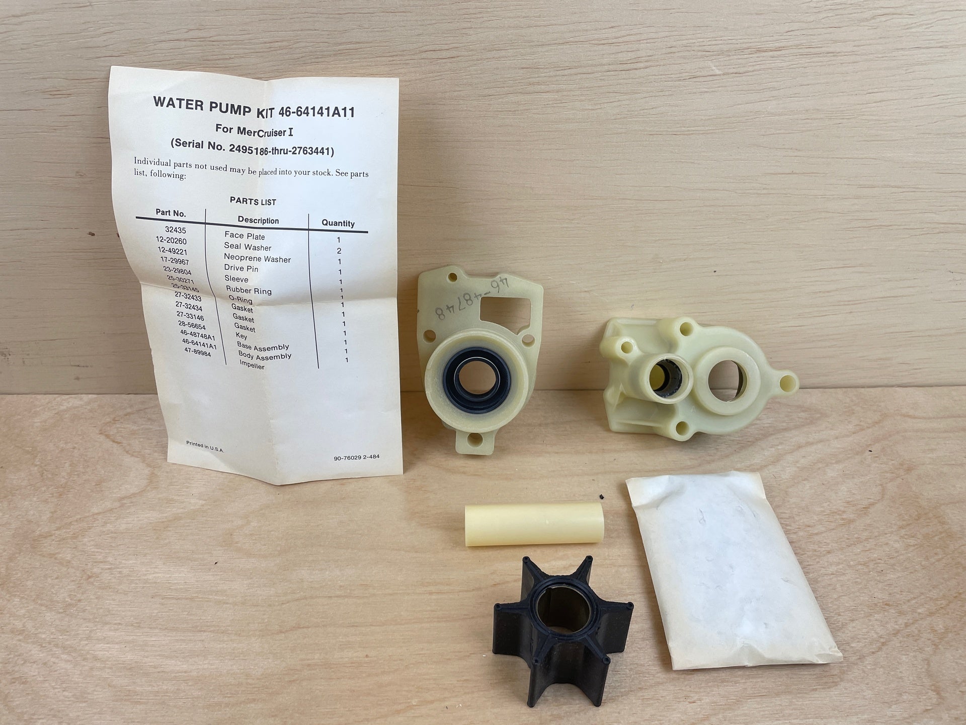 Mercury Water Pump Kit 46-64141A11 Brand New OEM NOS